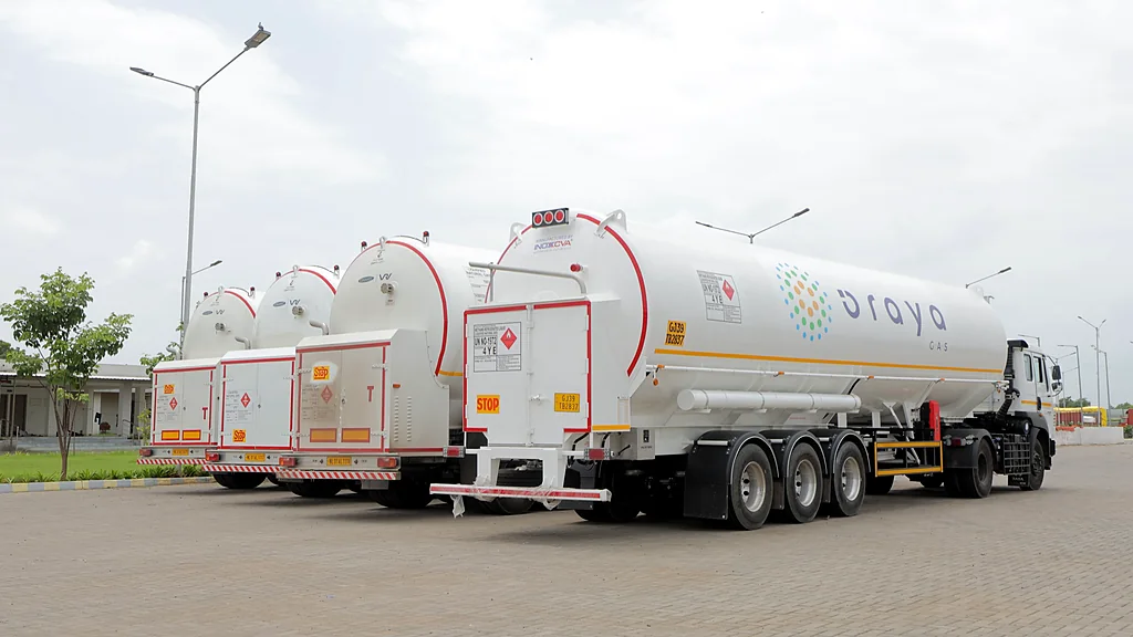 Oraya branded cryogenic road tankers